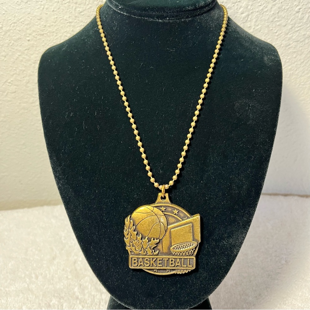 Basketball Pendant Necklace